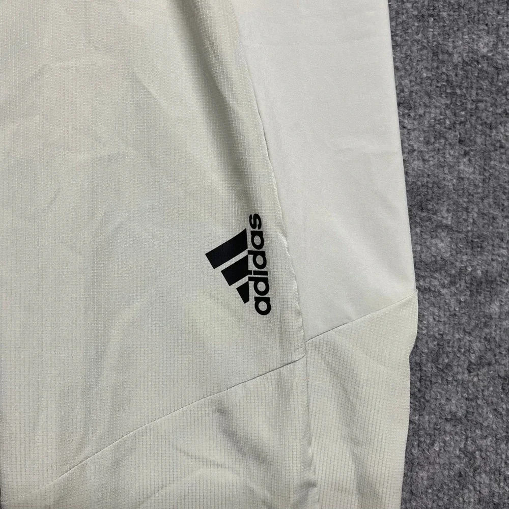 Adidas Pants Mens Medium Gray Training Tapered Lightweight Running Joggers NEW